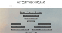 Desktop Screenshot of hartcountyband.com