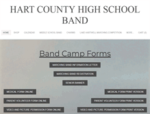 Tablet Screenshot of hartcountyband.com